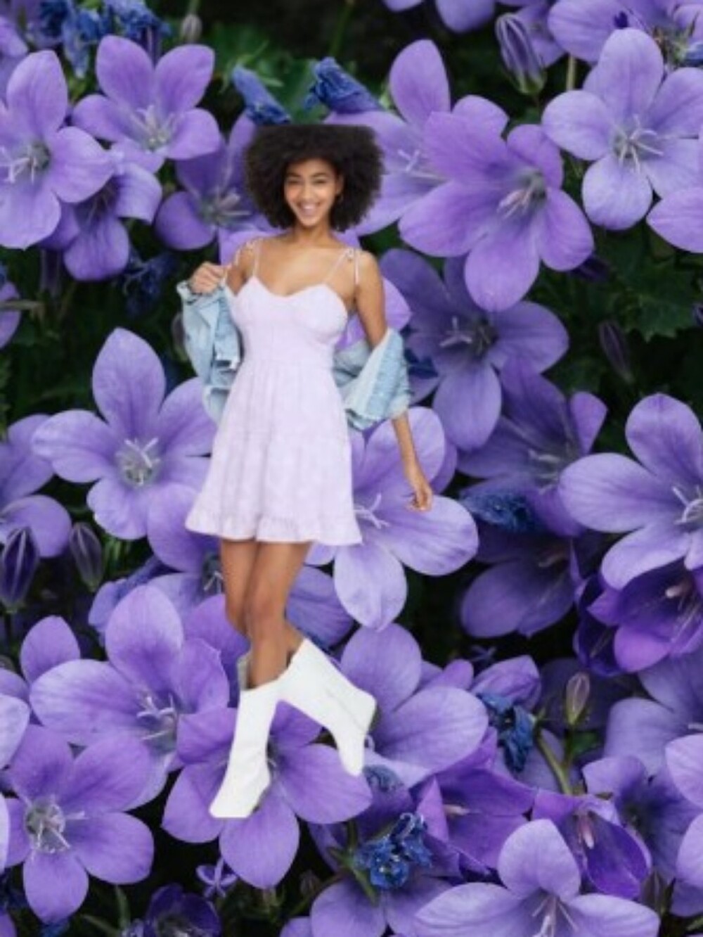 Lilac Fairycore Mini Dress